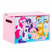 Medinė žaislų dėžė - suoliukas My Little Pony